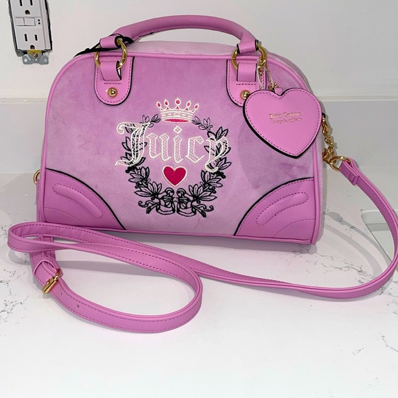 Juicy Couture Handbags - Juicy Couture Fondant Pink Heritage Bowlers bag